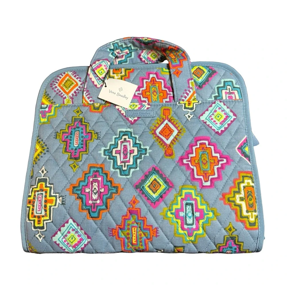 Vera Bradley Hanging Organizer Painted Medallions Quilted Travel Bag Toiletry